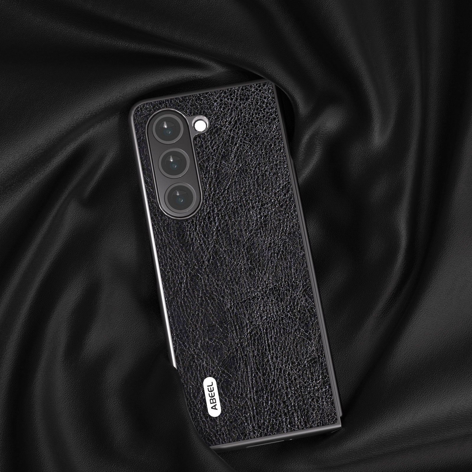 ABEEL telefoncover til Samsung Galaxy Z Fold5 5G Retro Litchi Texture PU lædercoated telefoncover ABEEL telefoncover til Samsung Galaxy Z Fold5 5G Retro Litchi Texture PU lædercoated telefoncover